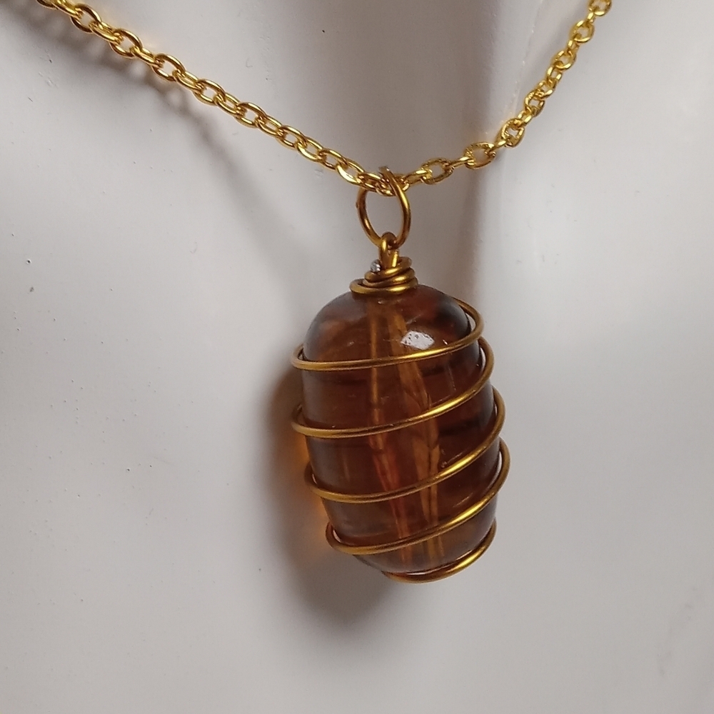 Hand Crafted Gold Artisan Necklace